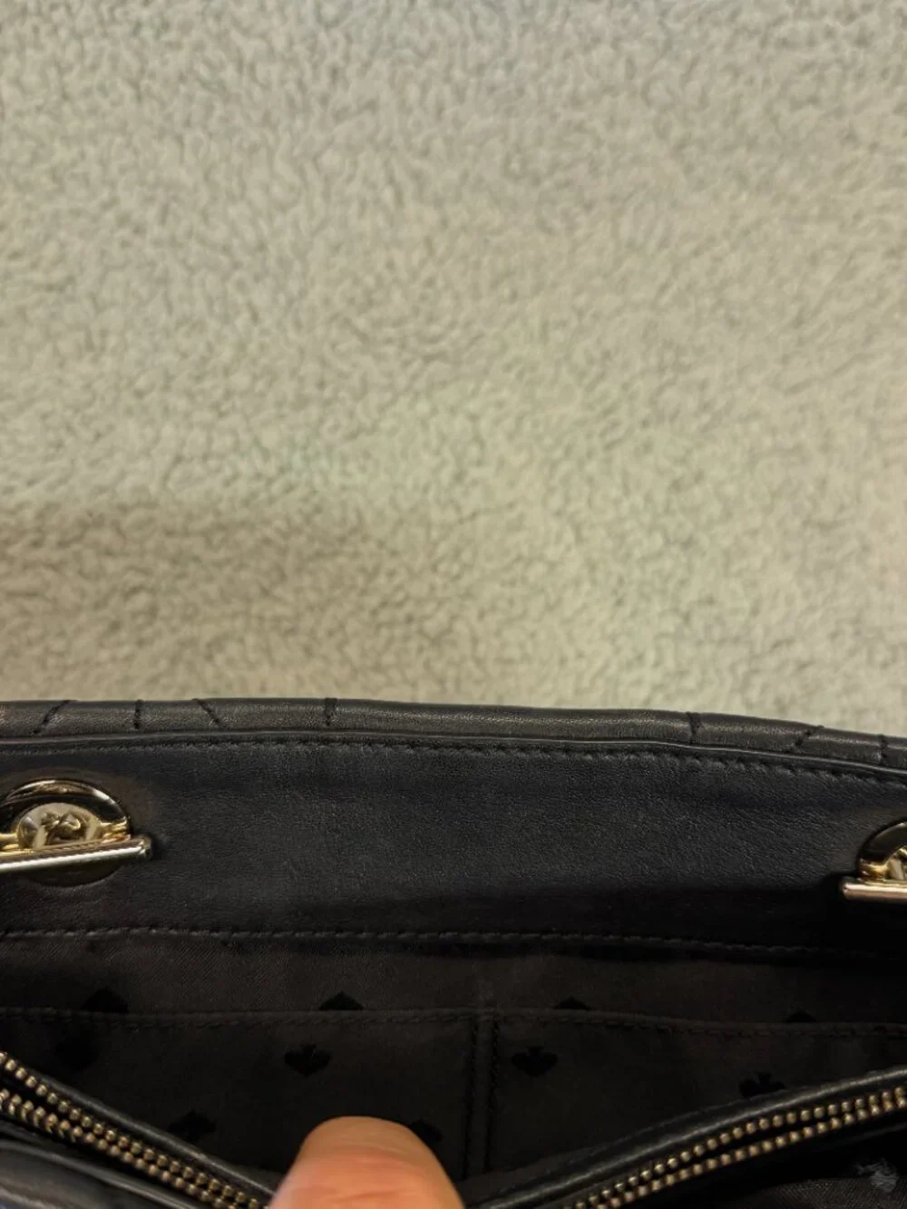KATE SPADE New York Meena Briar Lane Quilted Black Purse